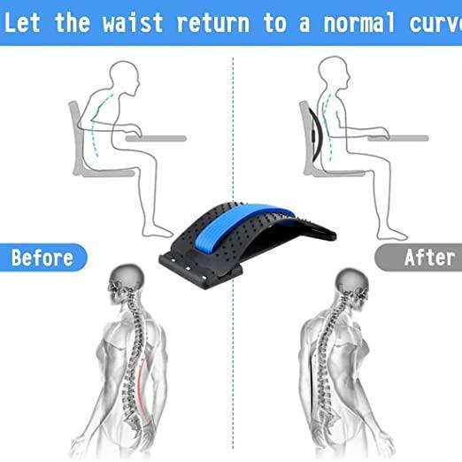 Multi-Level Back Stretcher Posture Back Support Stretching Massage